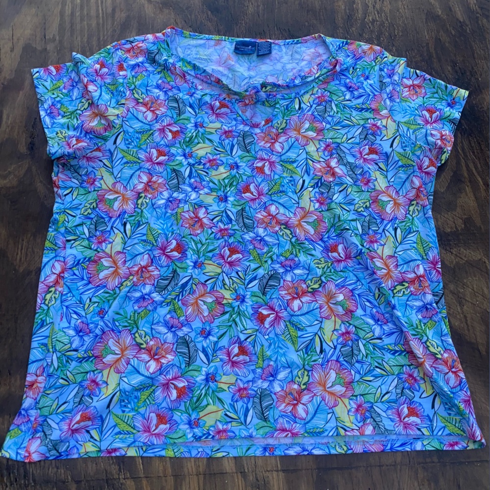 Floral Short Sleeve Top